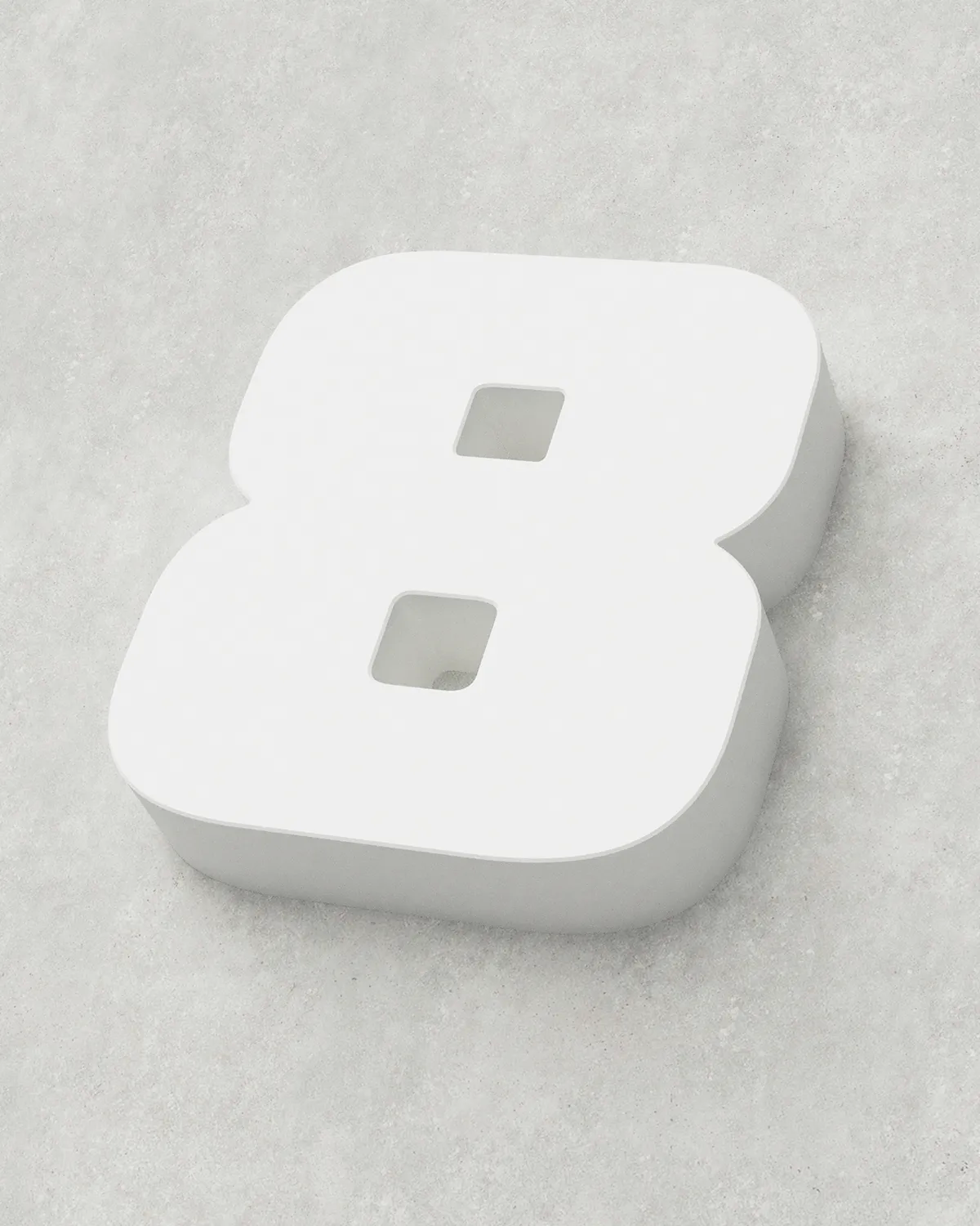 Classic Block ‣ Number 8 (Single Colour)