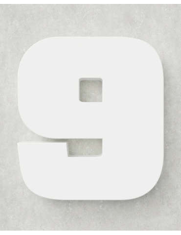 Classic Block ‣ Number 9 (Single Colour)