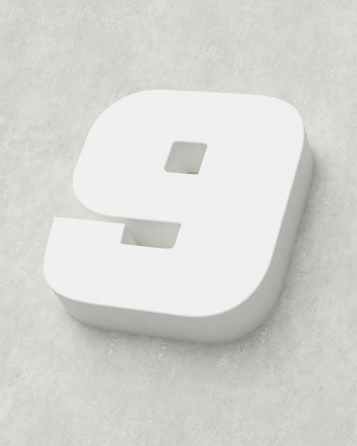 Classic Block ‣ Number 9 (Single Colour)