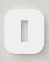 Classic Block ‣ Number 0 (Single Colour)