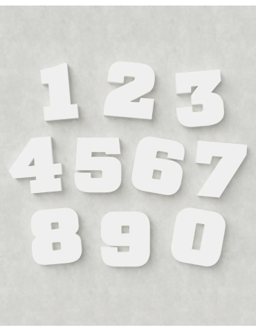 Classic Block ‣ Full Set 0-9 (Single Colour)