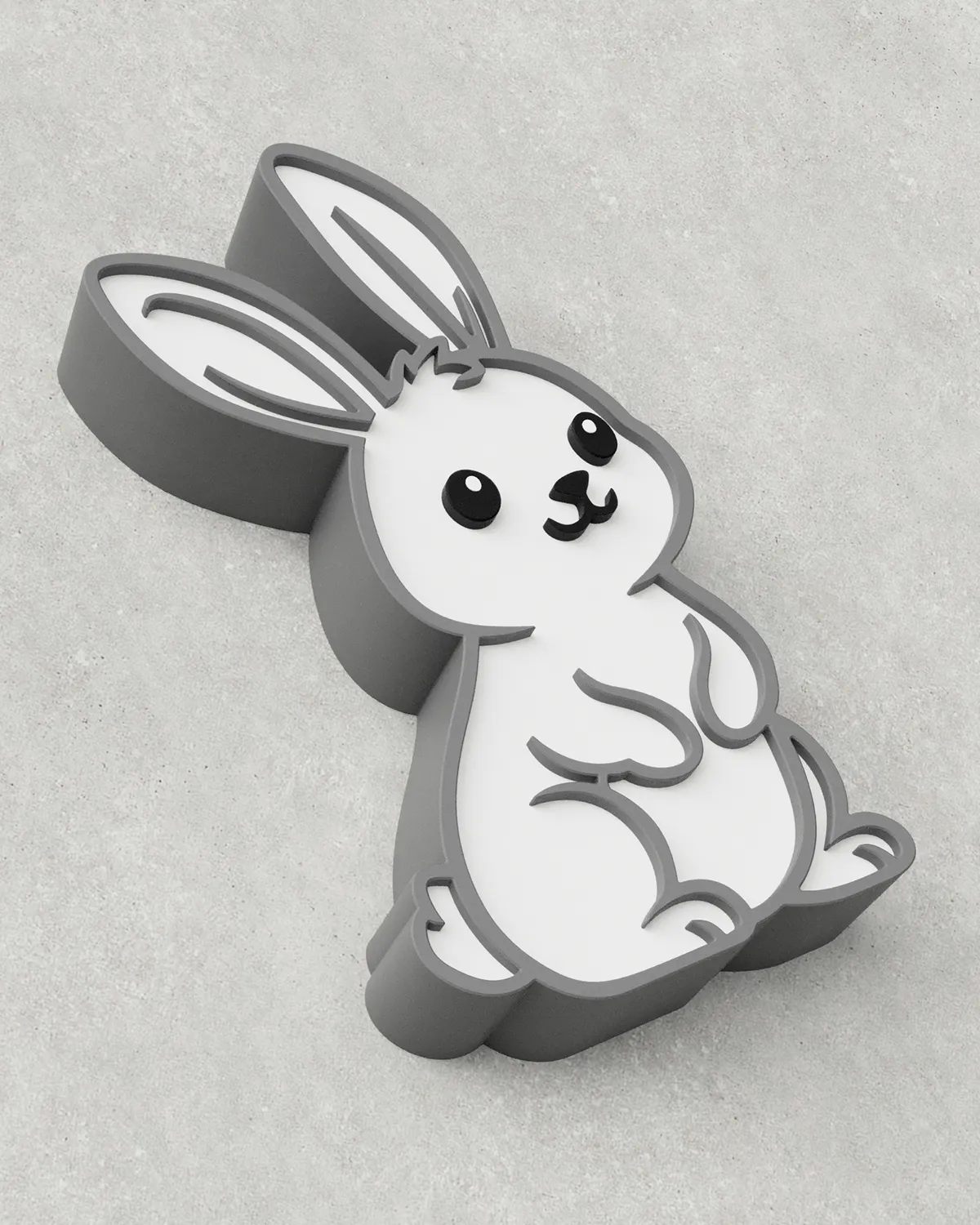 Easter Bunny 03 - Two Tone