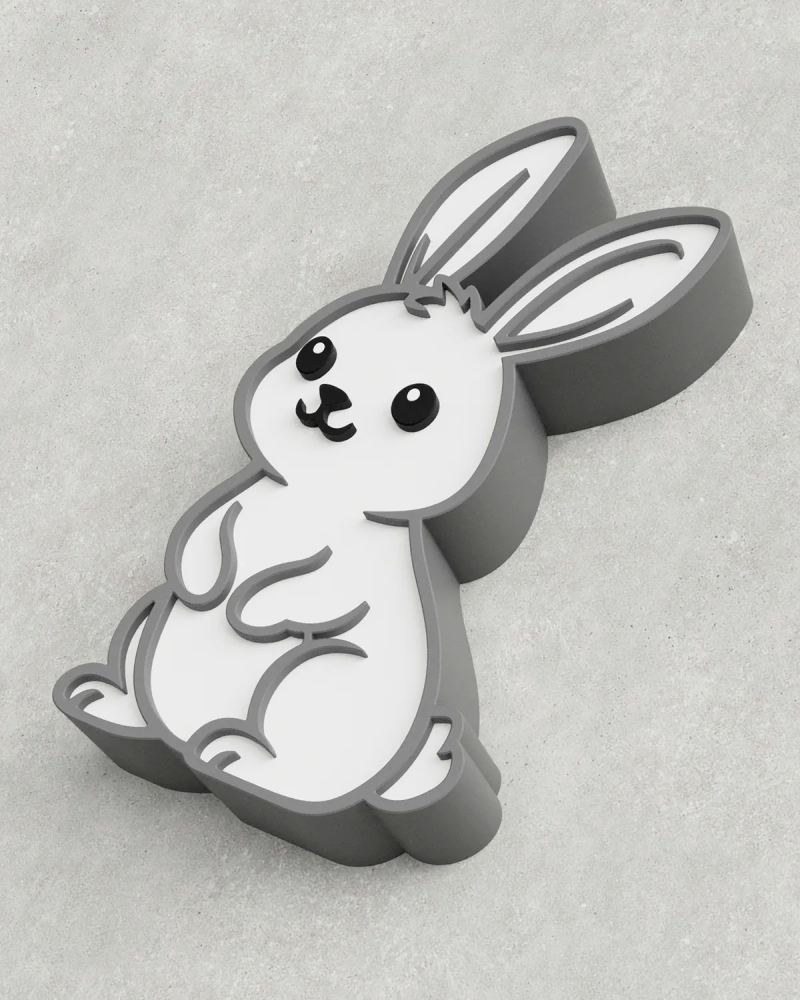 Easter Bunny 03 - Two Tone