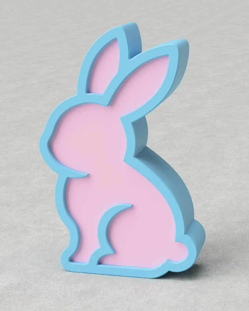 Easter Bunny 01 - Two Tone