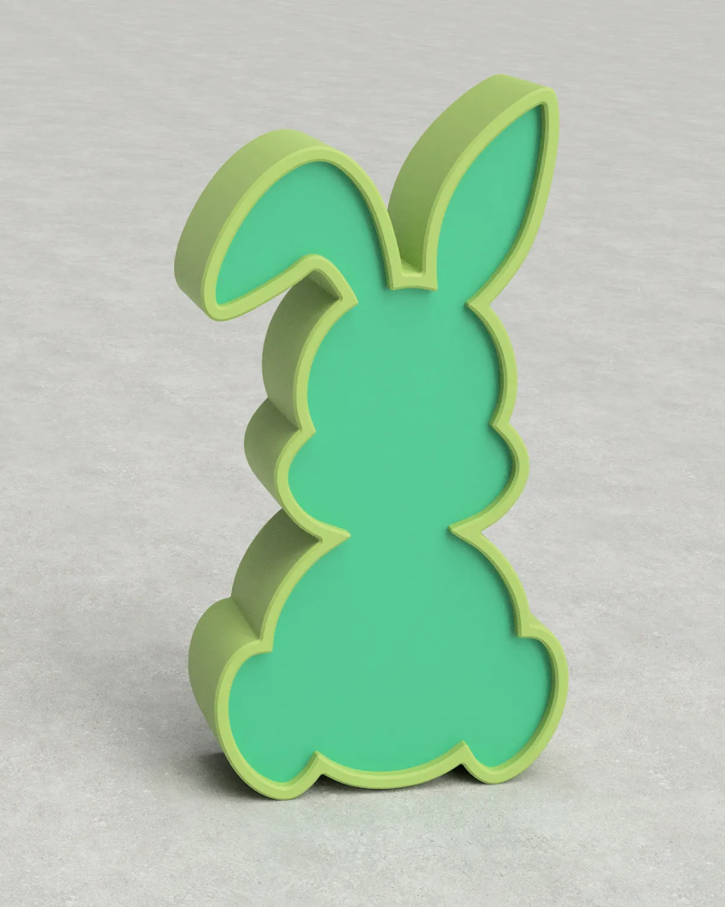 Easter Bunny 02 - Two Tone