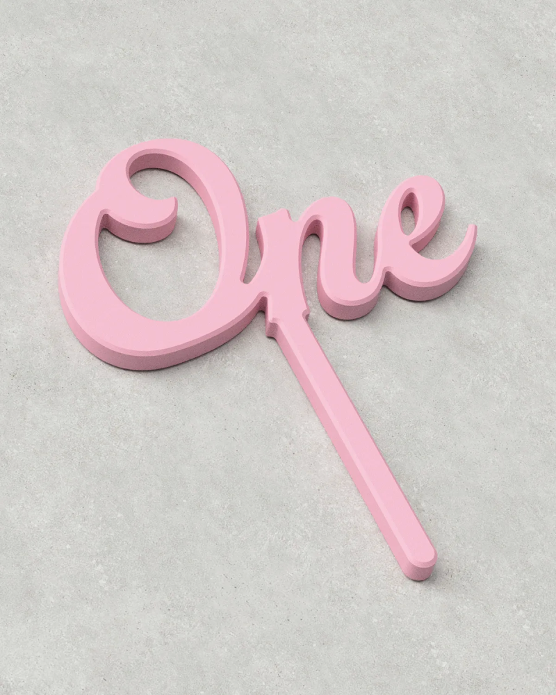 Cake Topper ‣ One ‣ Style 01