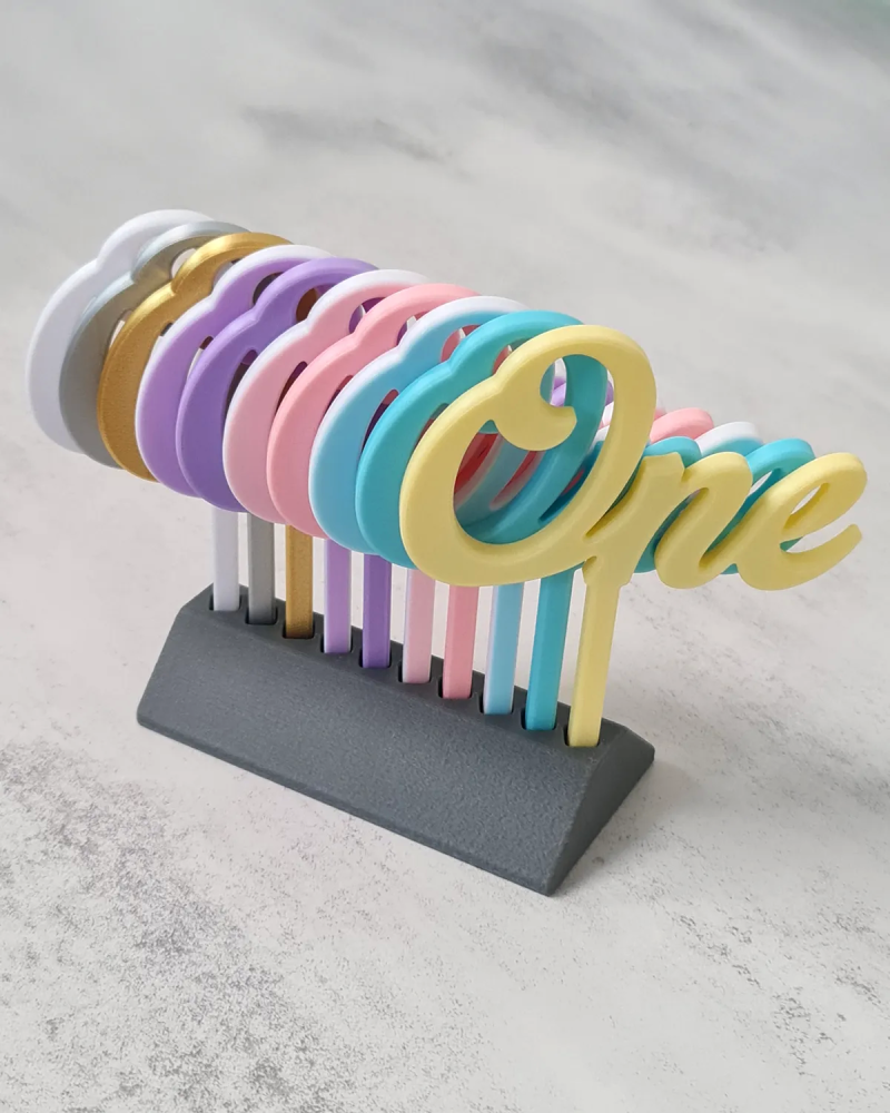 Cake Topper ‣ One ‣ Style 01