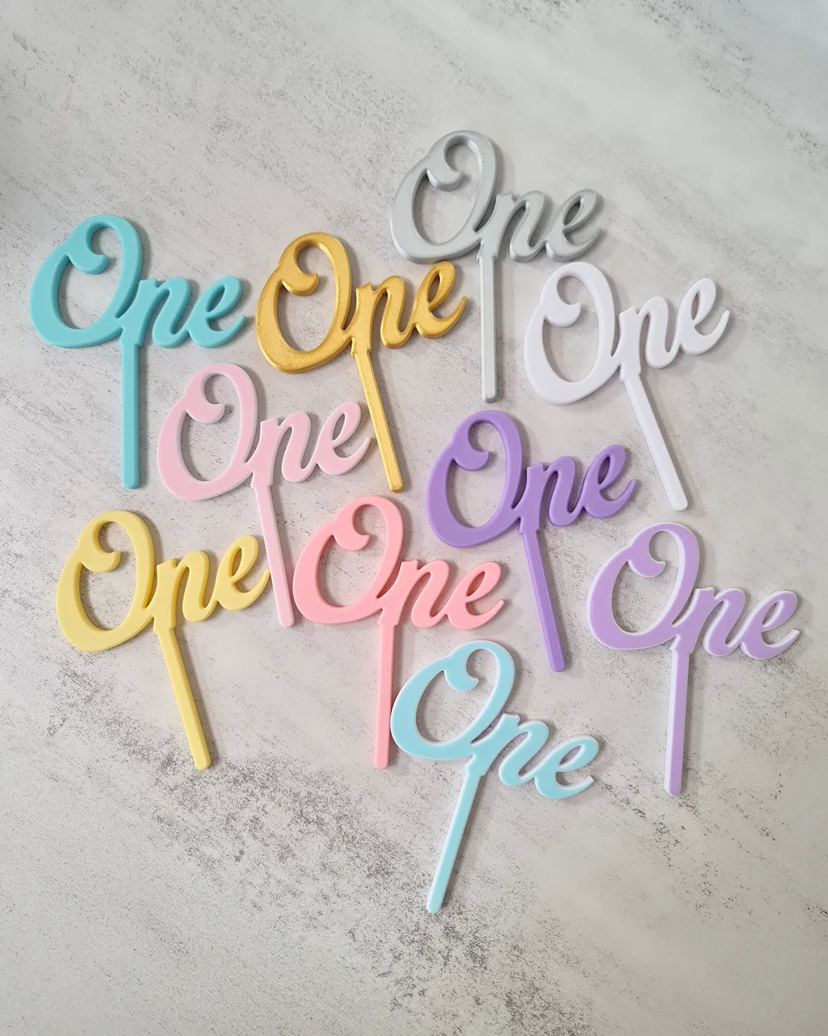 Cake Topper ‣ One ‣ Style 02