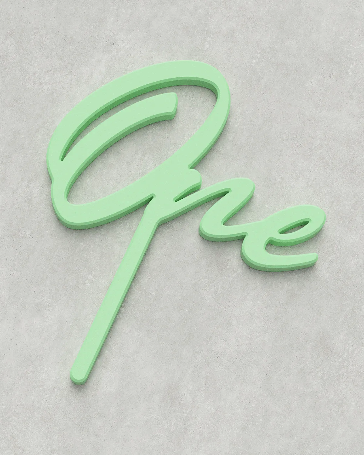 Cake Topper ‣ One ‣ Style 03