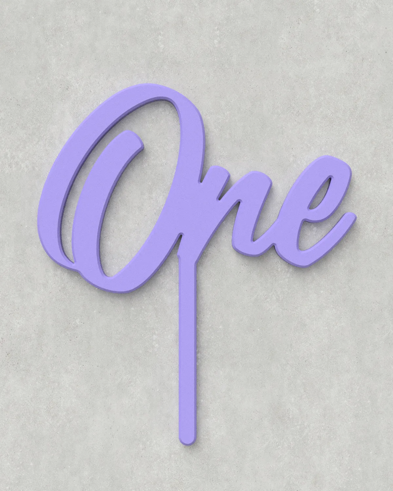 Cake Topper ‣ One ‣ Style 04