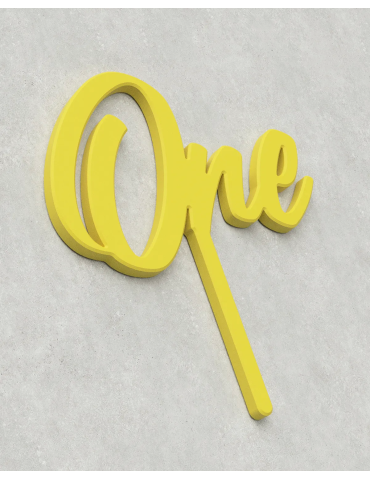 Cake Topper ‣ One ‣ Style 04 2