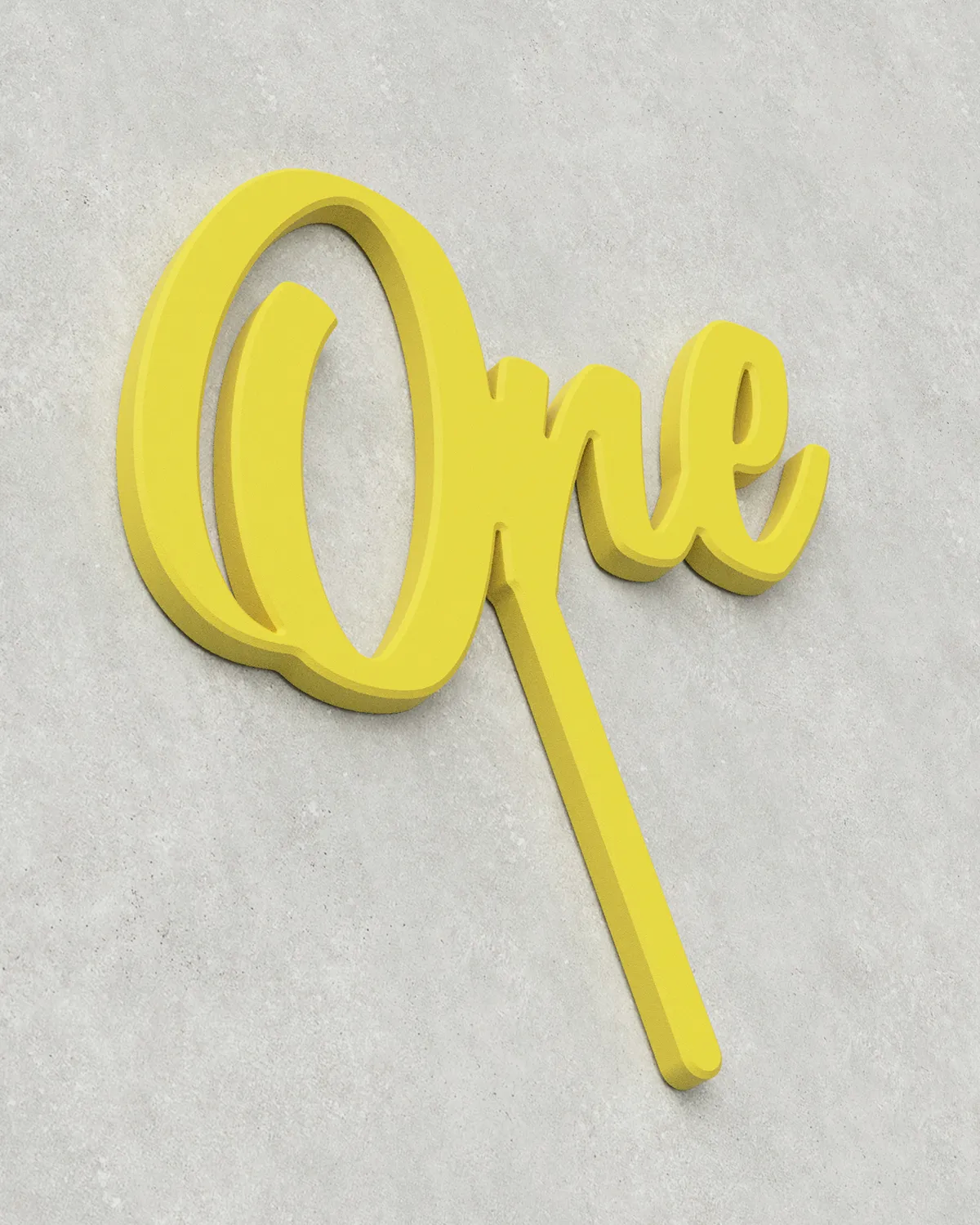 Cake Topper ‣ One ‣ Style 04