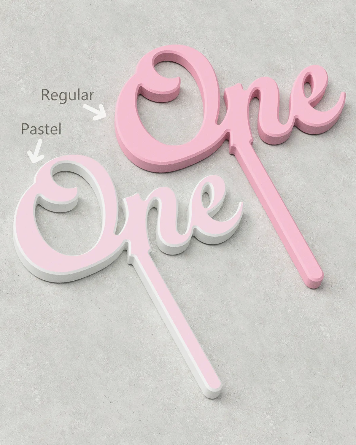 Cake Topper ‣ One ‣ Style 05